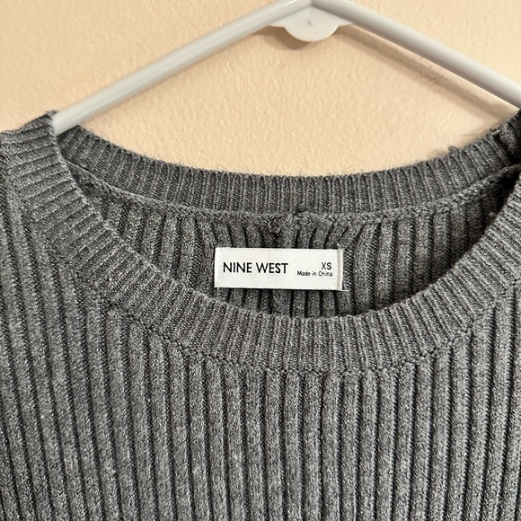 Nine West Charcoal Long Sleeve Dress - Picture 3 of 6